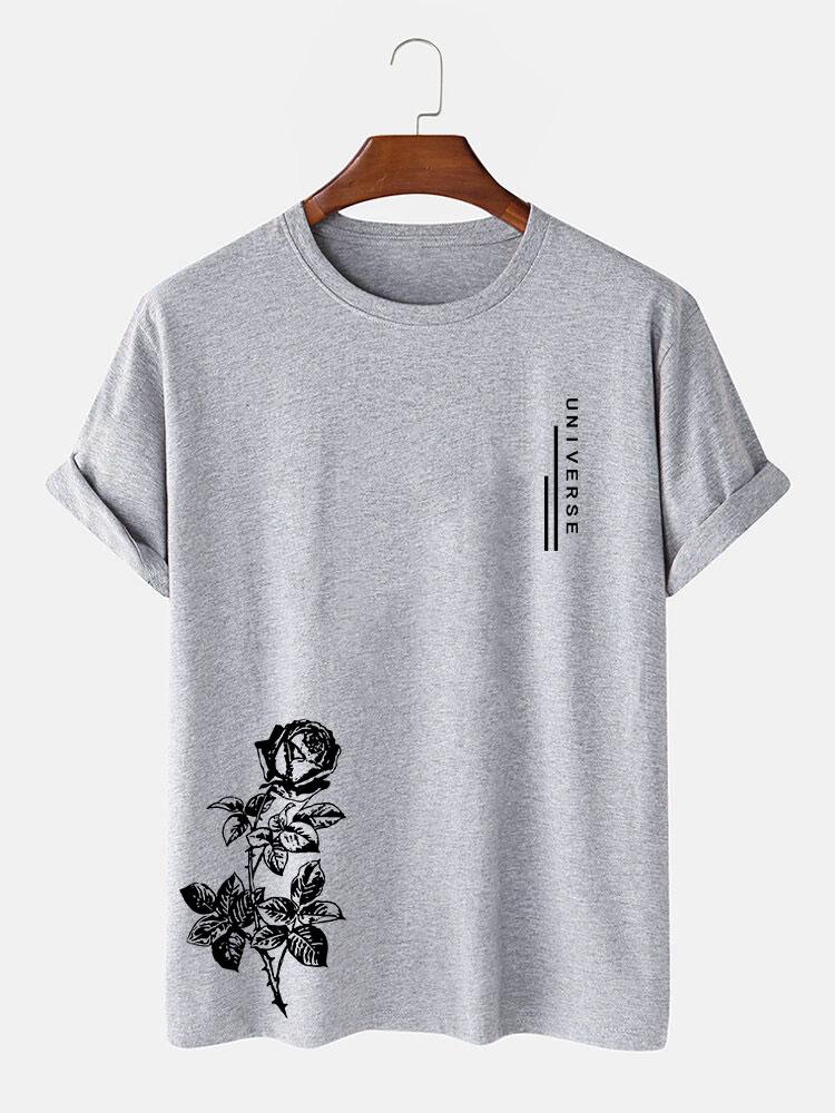 Rose Slogan Print T-Shirt