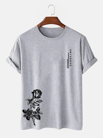 Rose Slogan Print T-Shirt