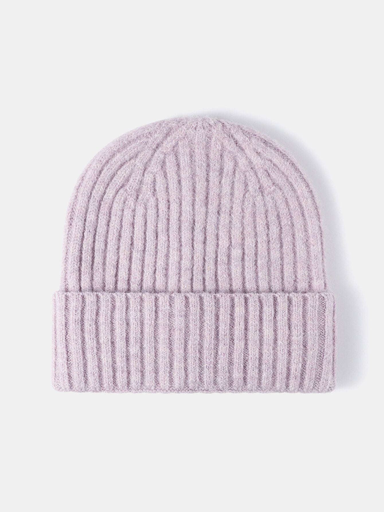 Faux Wool Warm Stripe Knit Beanie Hat