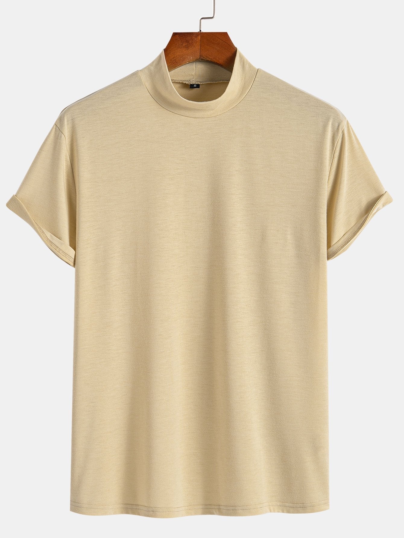 Short Sleeve Mock Neck T-Shirt