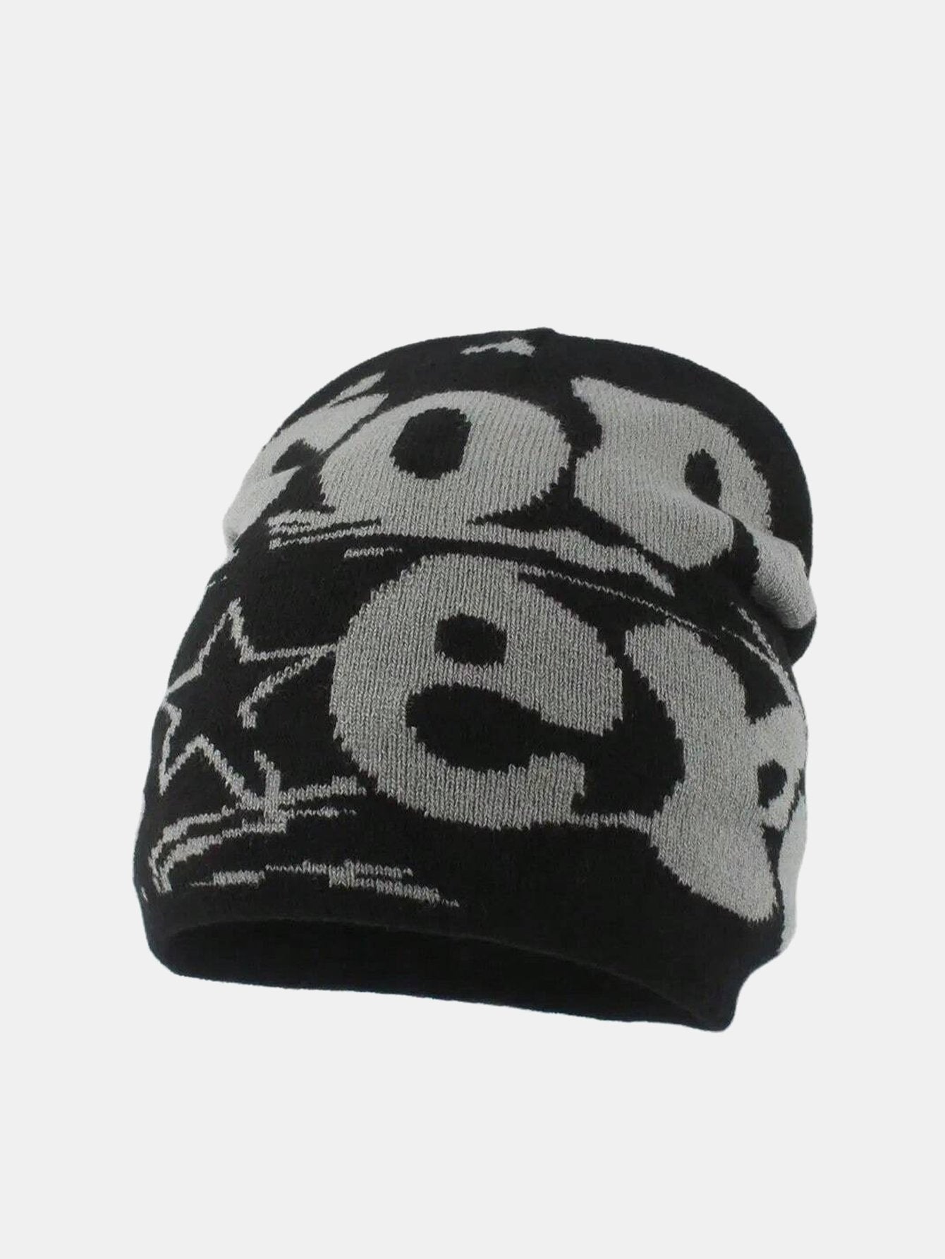 Fashion Slogan Pattern Warm Knit Beanie Hat