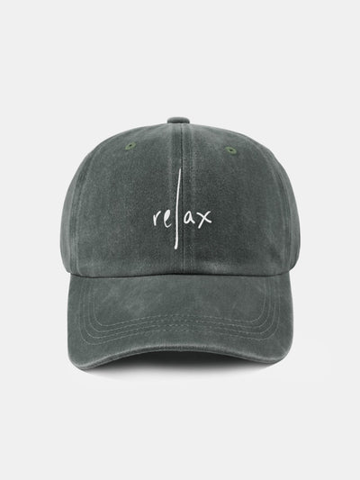 Relax Pattern Classic Retro Washed Distressed Cotton Baseball Cap