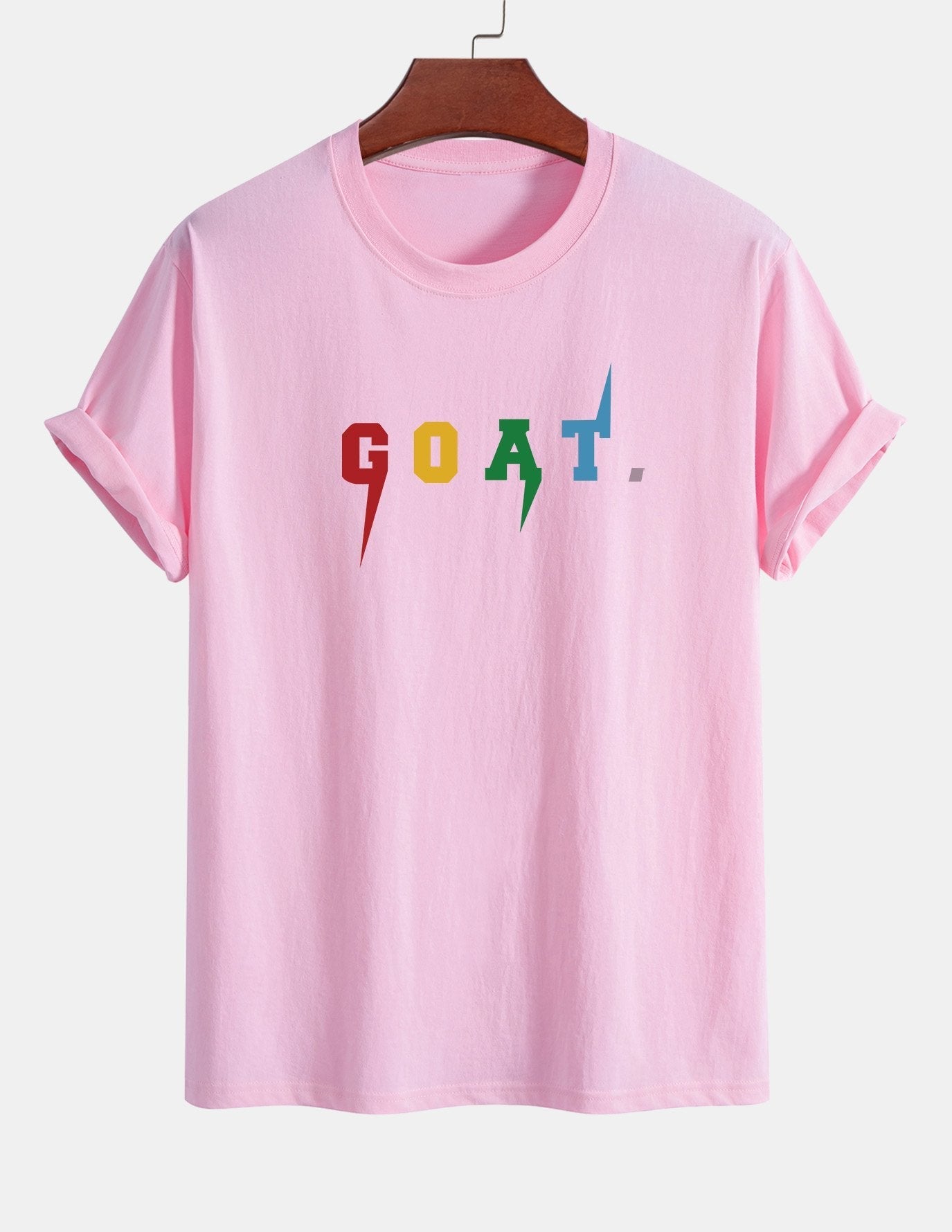 Regular Fit Goat Print Cotton T-Shirt