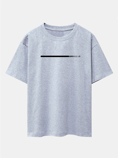 Dream Slogan Print Drop Shoulder Oversize T-Shirt