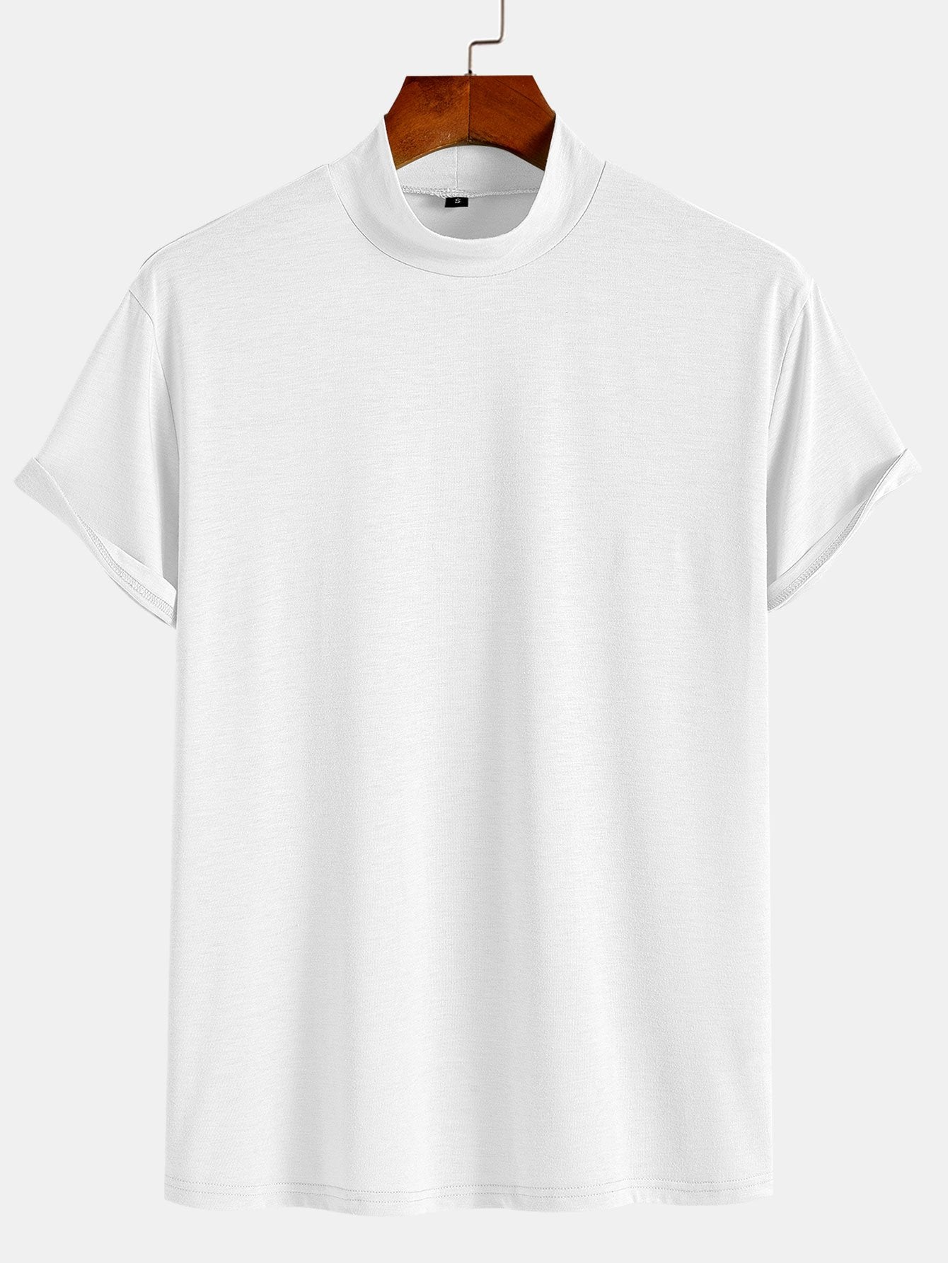 Short Sleeve Mock Neck T-Shirt