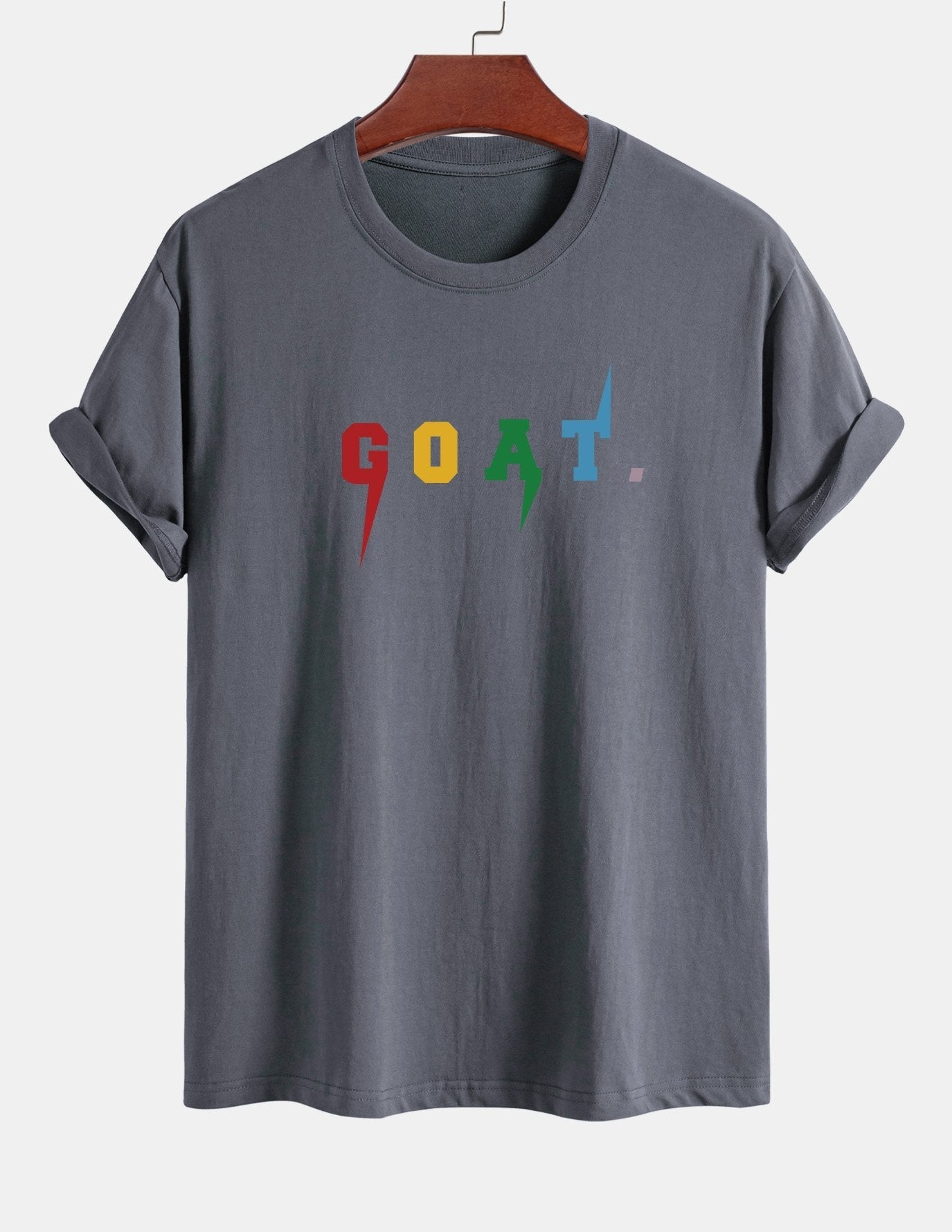 Regular Fit Goat Print Cotton T-Shirt