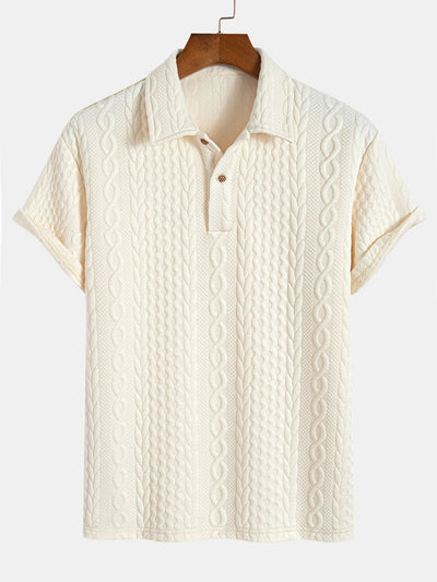Twist Textured Jacquard Polo