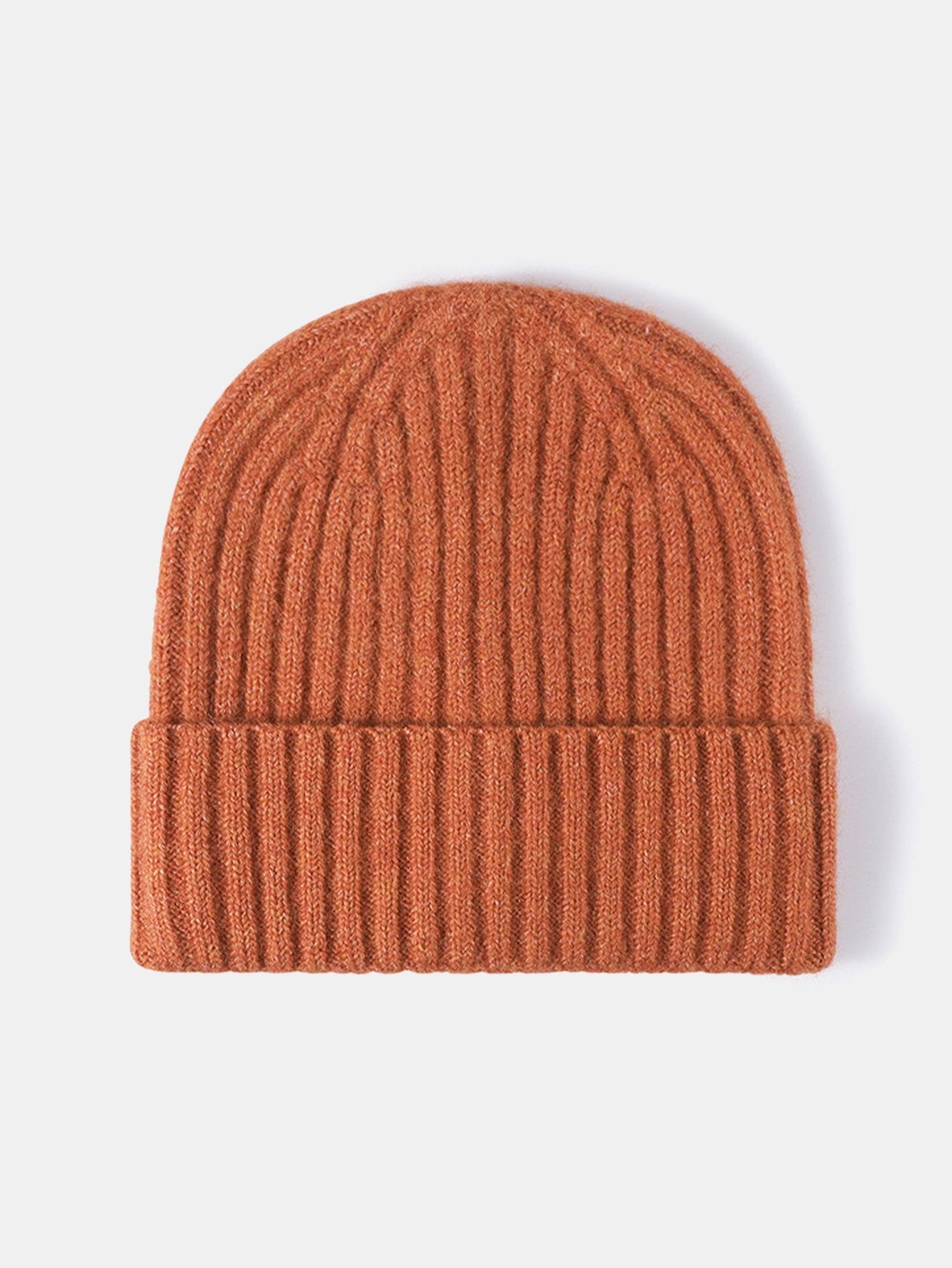 Faux Wool Warm Stripe Knit Beanie Hat