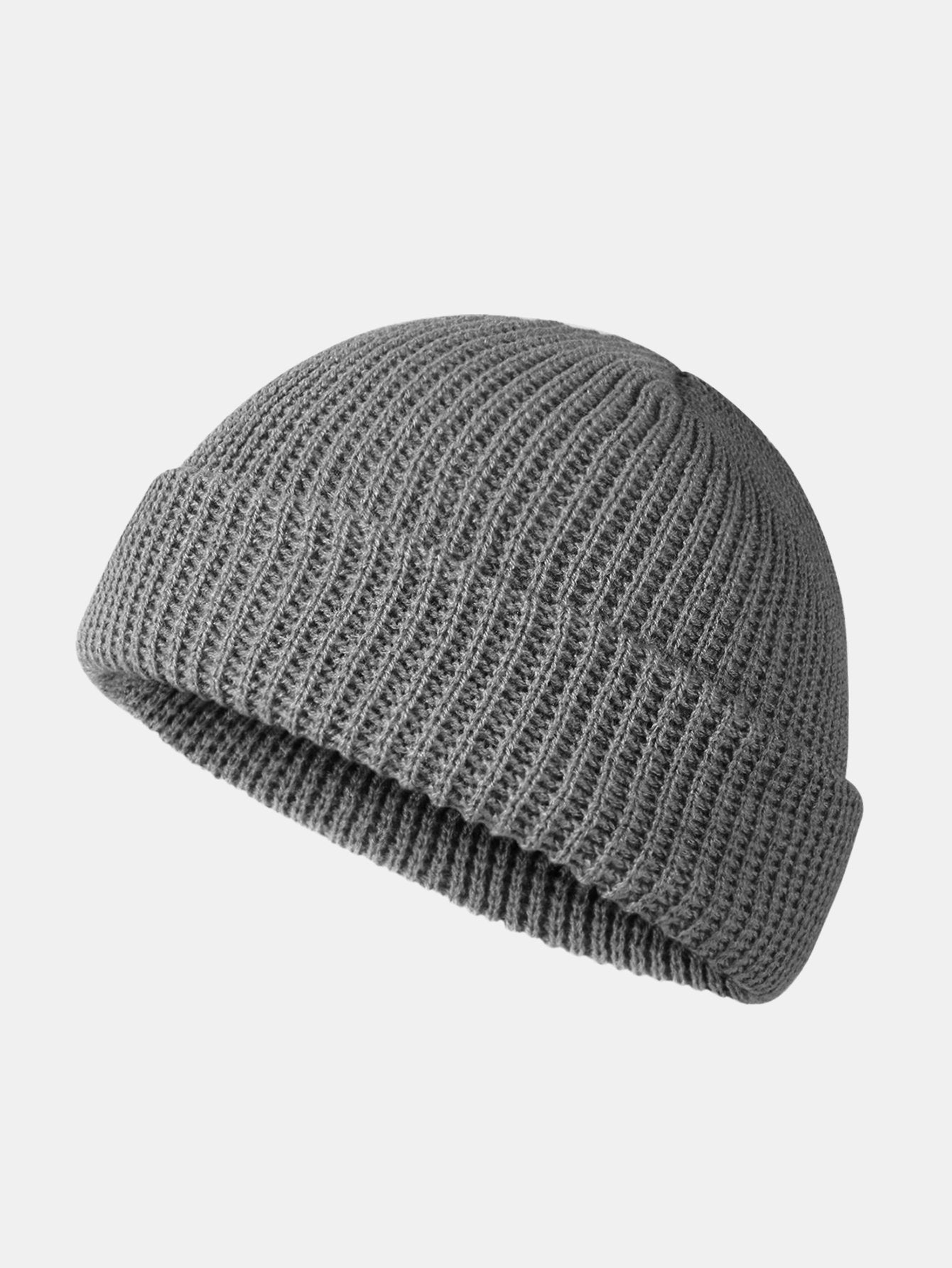 Solid Color Warm Short Knitted Hat