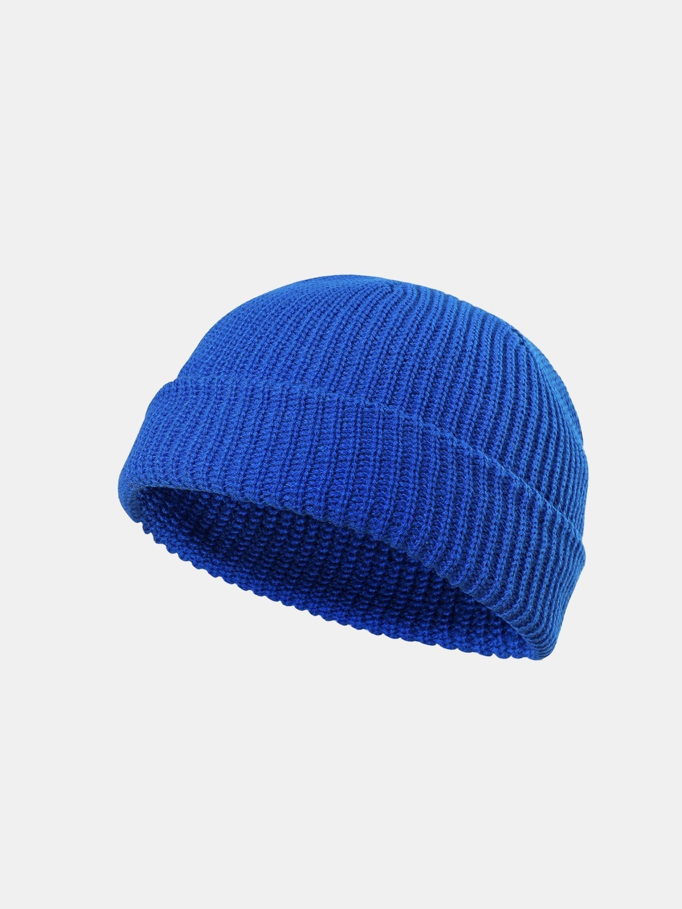 Solid Color Warm Short Knitted Hat