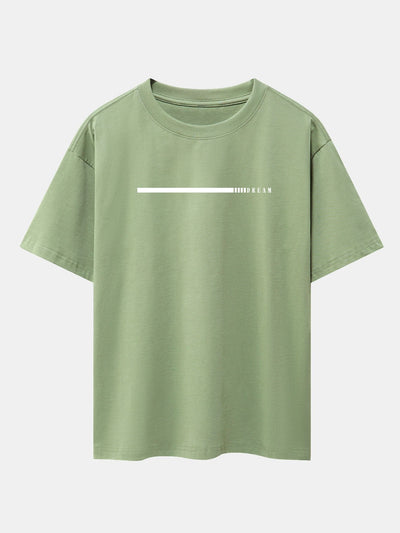 Dream Slogan Print Drop Shoulder Oversize T-Shirt