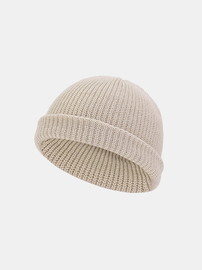 Solid Color Warm Short Knitted Hat