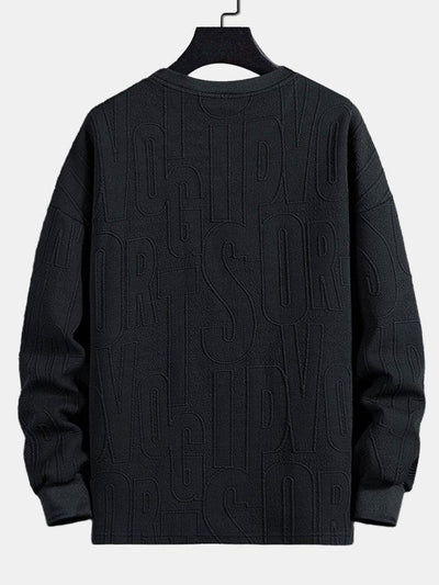 Long sleeve Fashion Letter Jacquard T-Shirt
