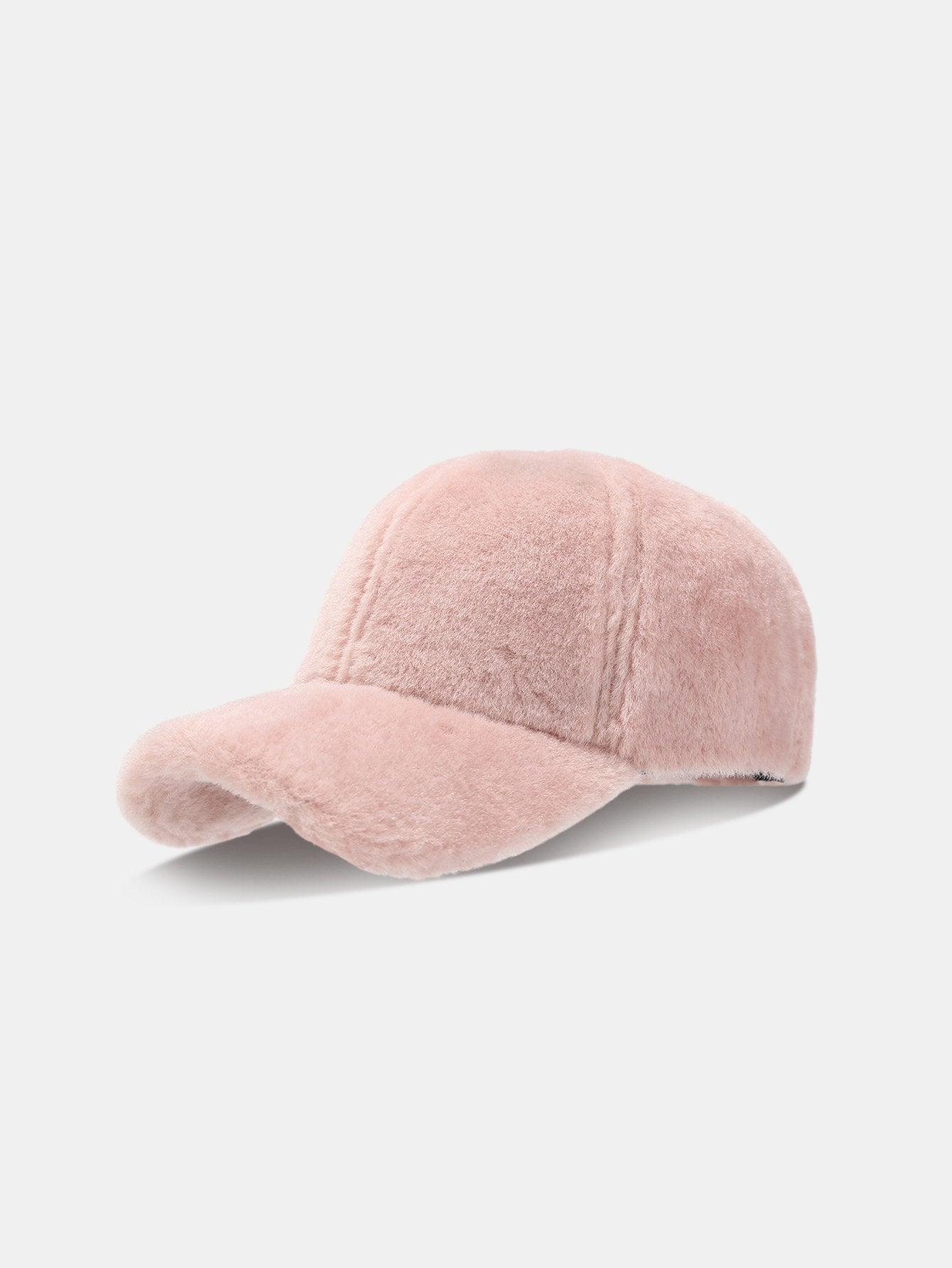 Faux Rabbit Fur Plush Warm Baseball Cap