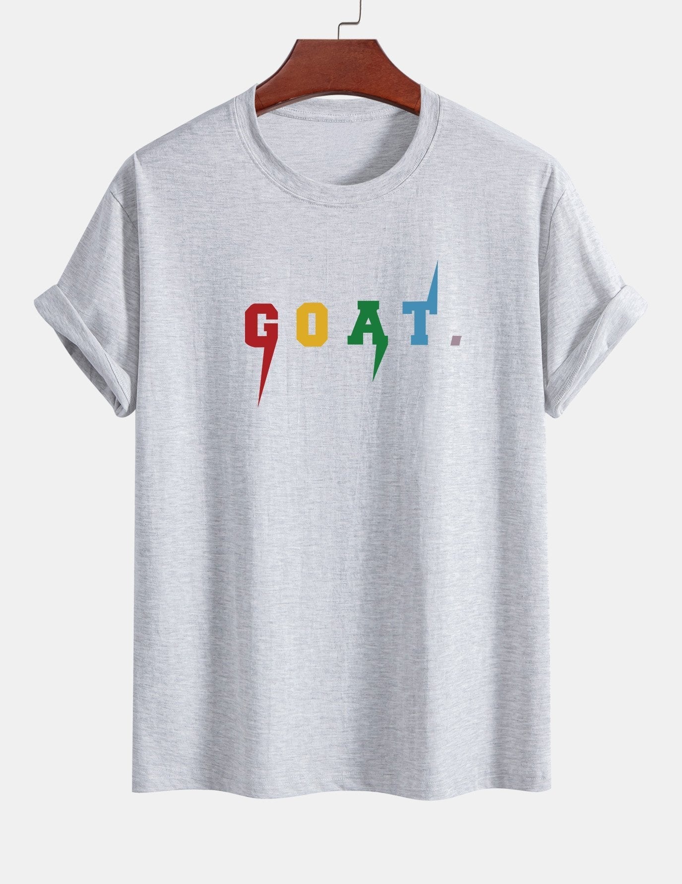 Regular Fit Goat Print Cotton T-Shirt