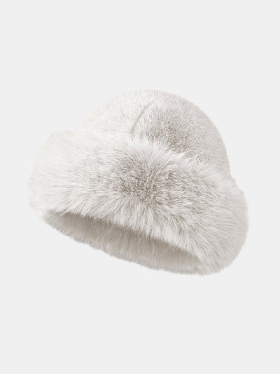 Warm Soft Plush Bucket Hat