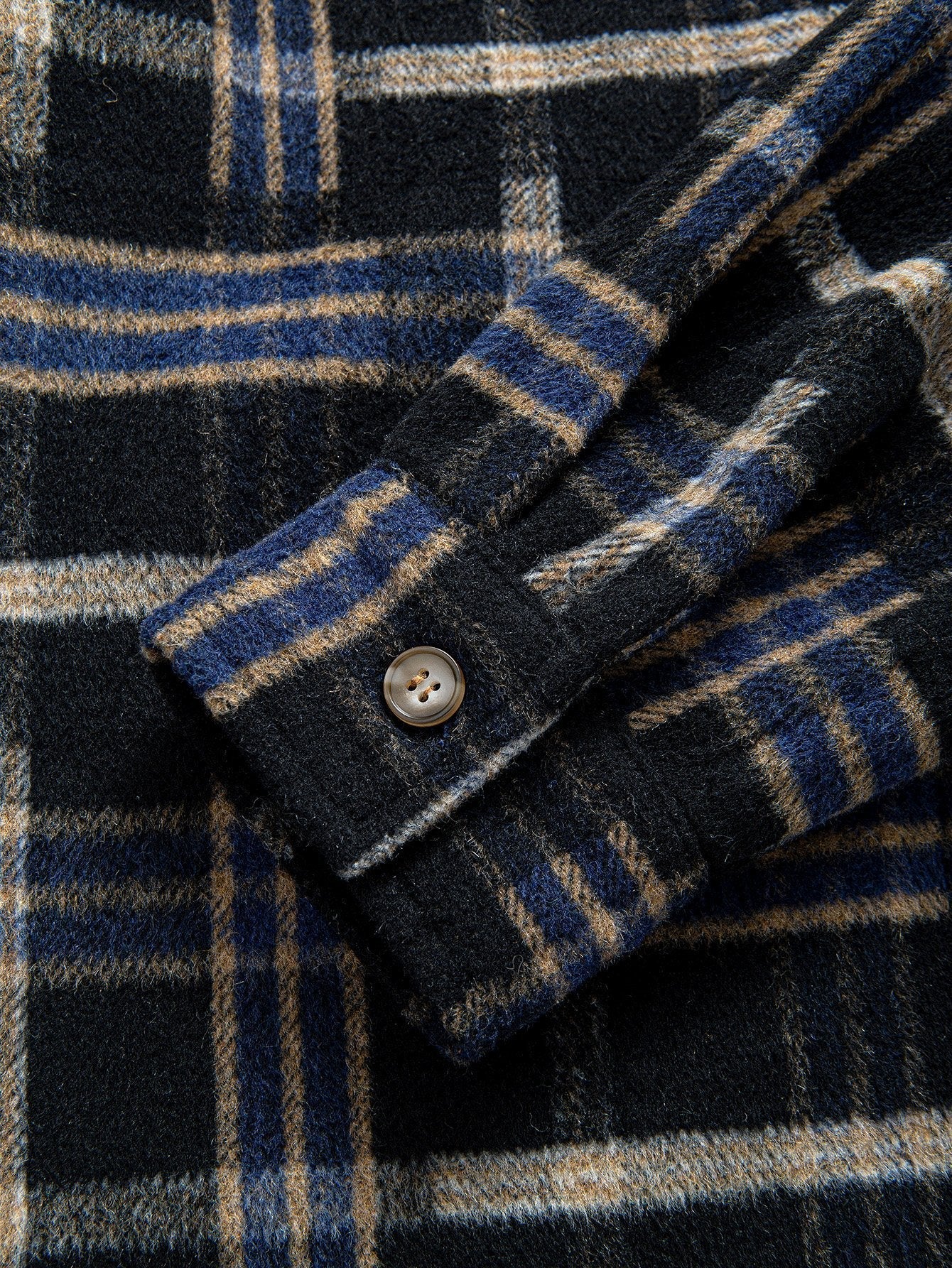 Relax Fit Heavy Weight Flannel Plaid Hooded Shirt