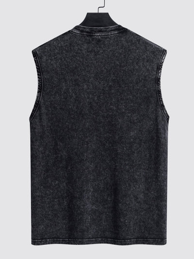 Washed Distressed Tank Top