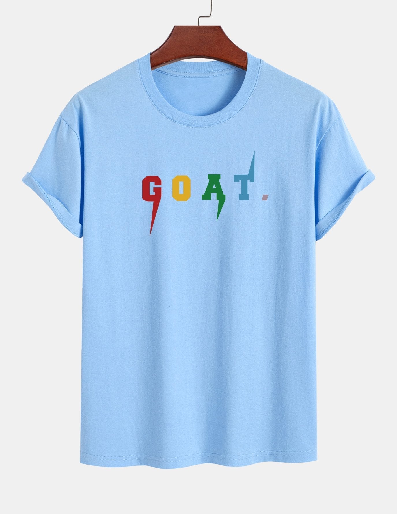 Regular Fit Goat Print Cotton T-Shirt