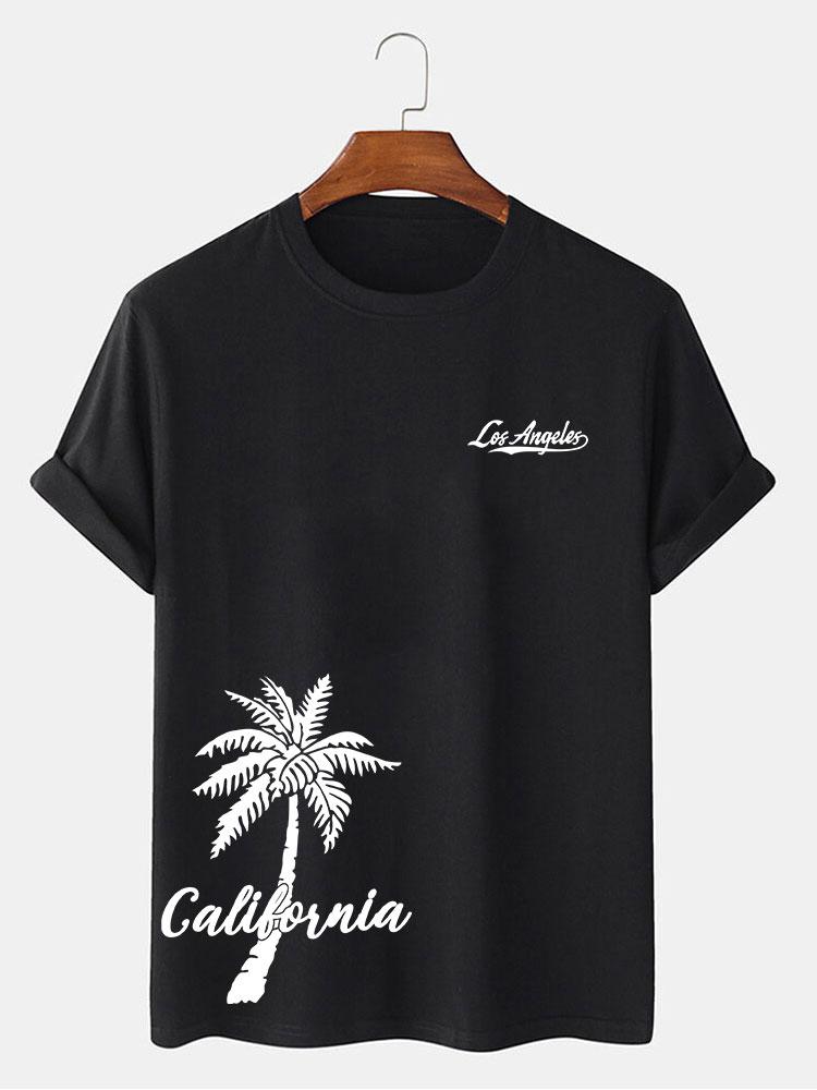 California Palm Tree Print T-Shirt