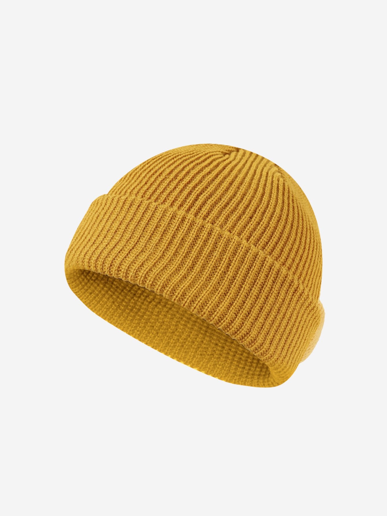 Solid Color Warm Short Knitted Hat