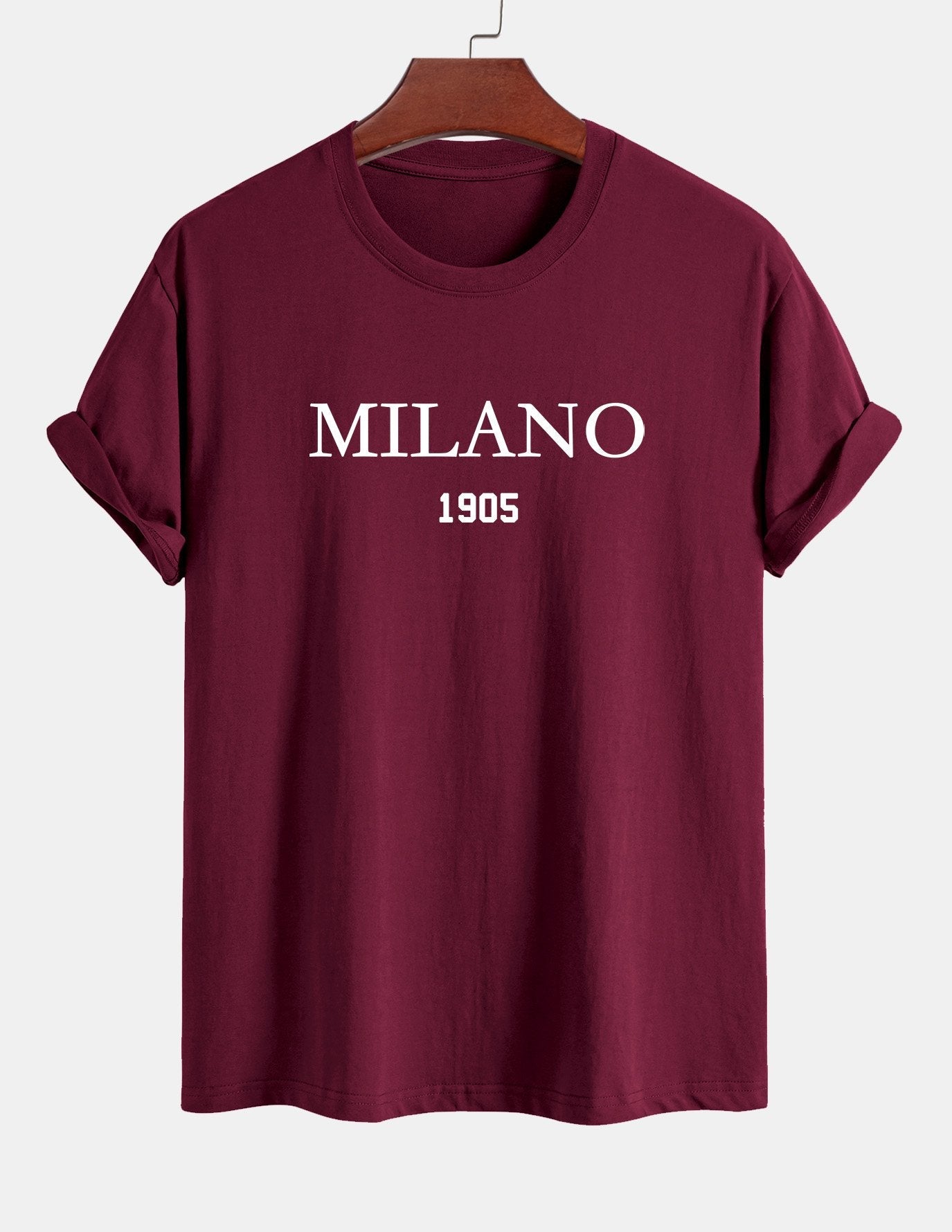 Regular Fit Milano Slogan Cotton T-Shirt