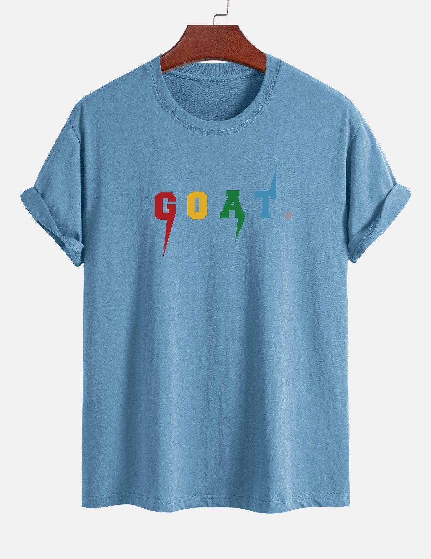 Regular Fit Goat Print Cotton T-Shirt