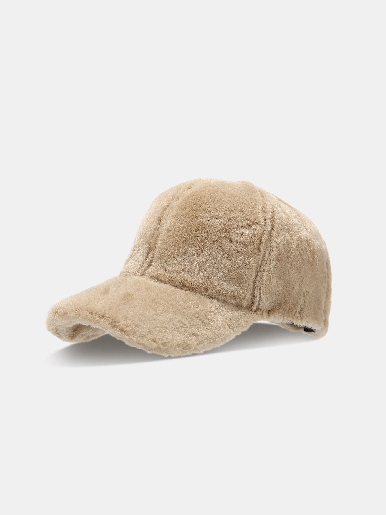 Faux Rabbit Fur Plush Warm Baseball Cap