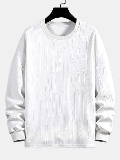 Long sleeve Fashion Letter Jacquard T-Shirt