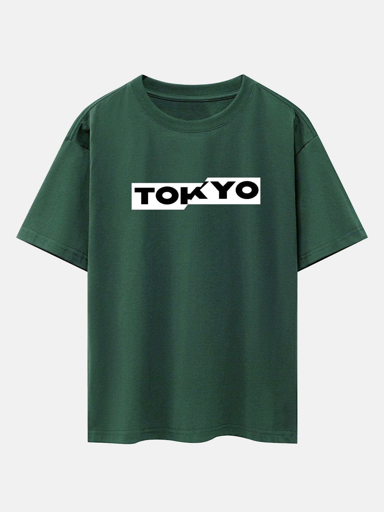 Tokyo Print Drop Shoulder Oversize T-Shirt