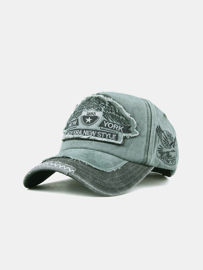 New York Patch Washed Distressed Baseball Cap