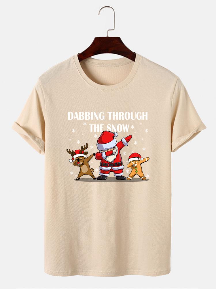 Slogan Santa Print T-Shirt