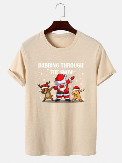 Slogan Santa Print T-Shirt