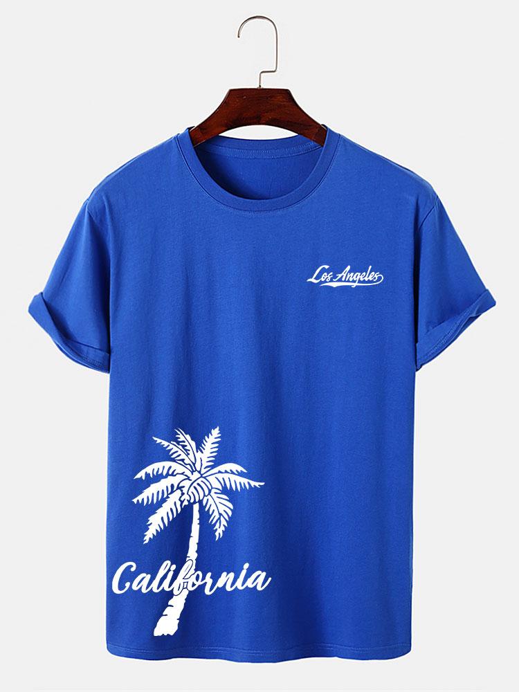 California Palm Tree Print T-Shirt