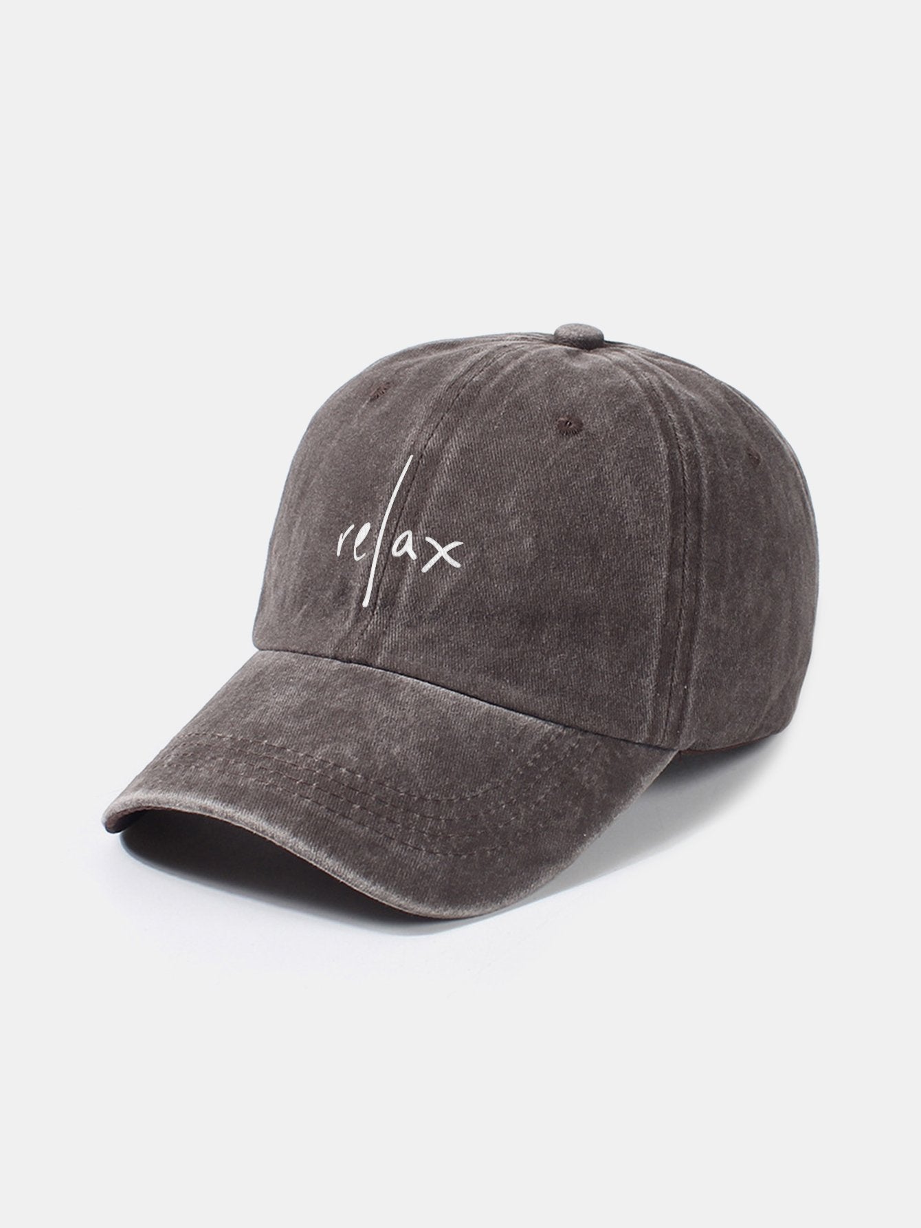 Relax Pattern Classic Retro Washed Distressed Cotton Baseball Cap