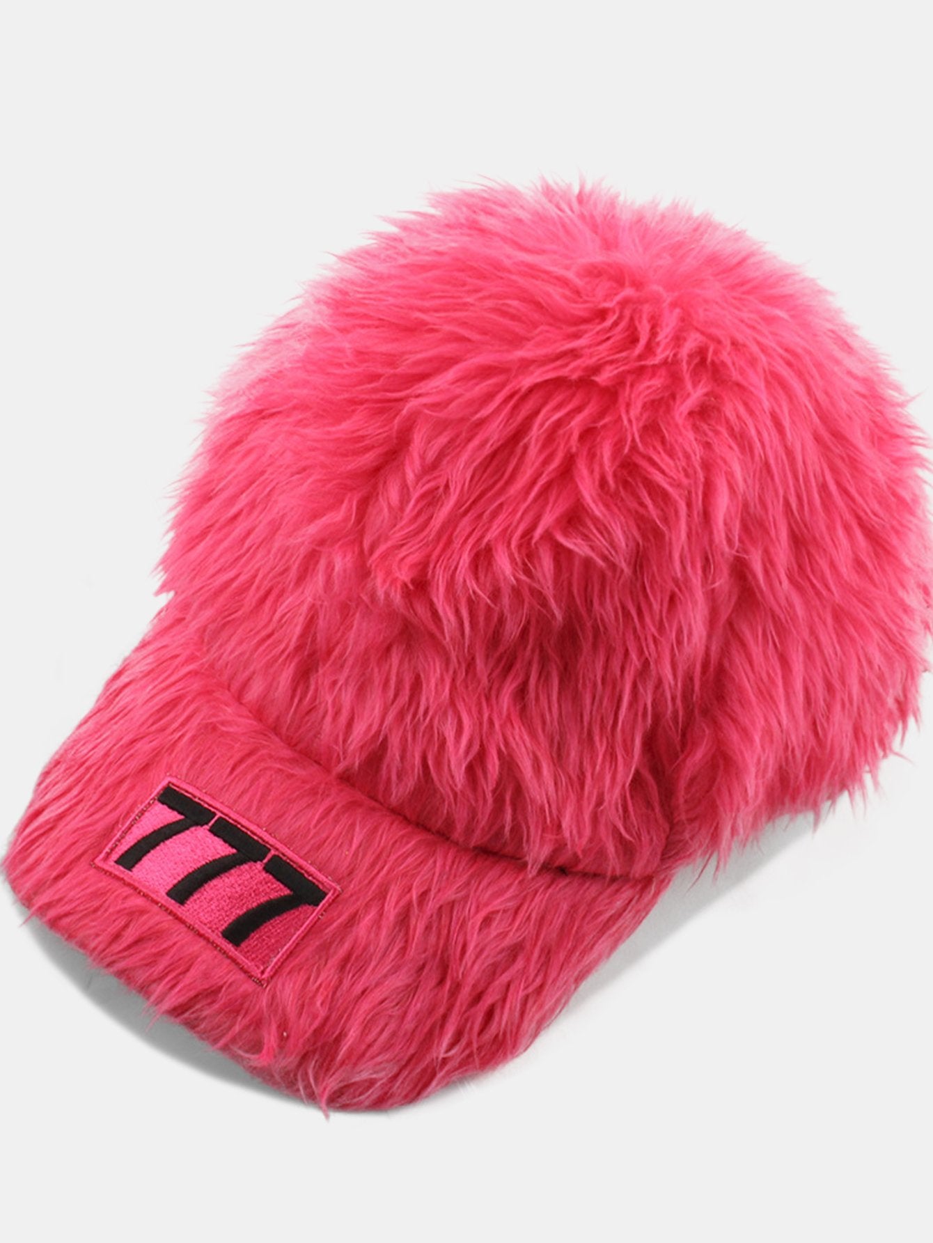 Number 777 Embroidered Plush Baseball Cap