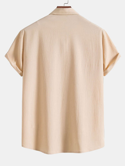 Wrinkled Concealed Fly Shirt