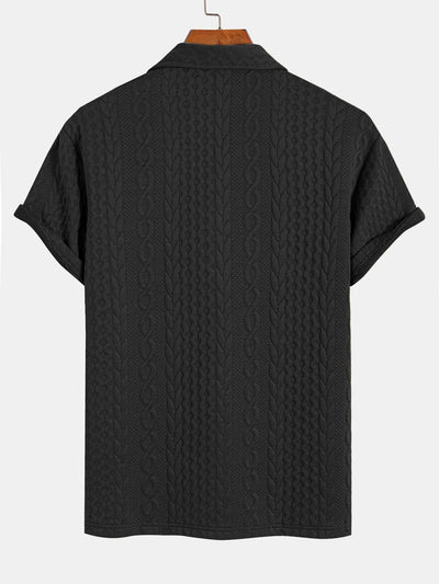 Twist Textured Jacquard Polo