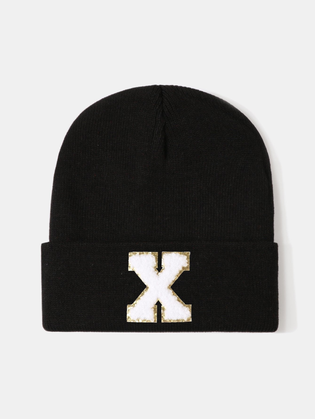 1pc Letter  A-Z Warm Knit Beanie Hat