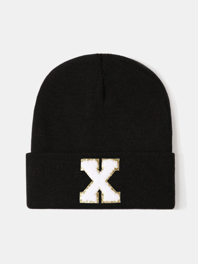 1pc Letter  A-Z Warm Knit Beanie Hat