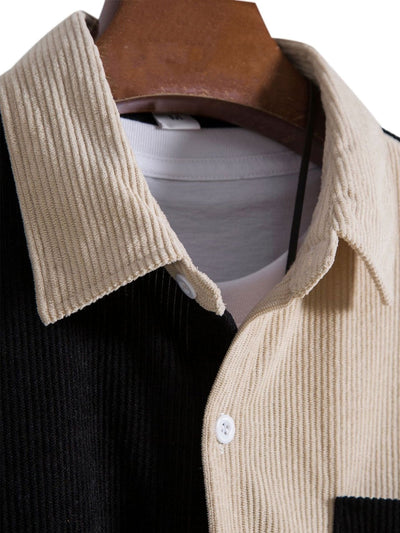 Two Tone Corduroy Shirt