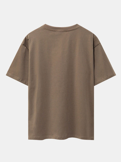 California Print Drop Shoulder Oversize T-Shirt