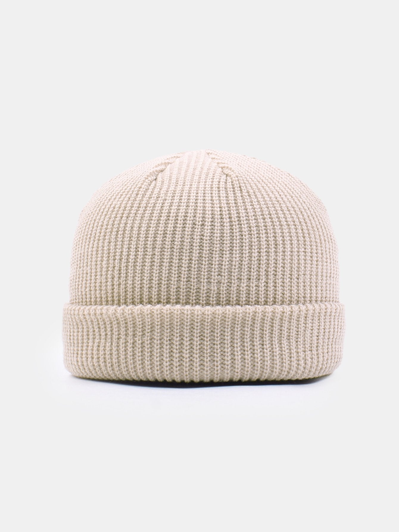 Solid Color Warm Short Knitted Hat