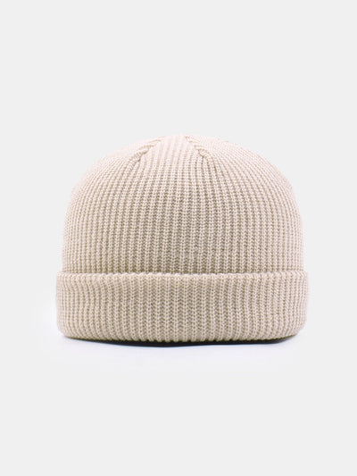 Solid Color Warm Short Knitted Hat