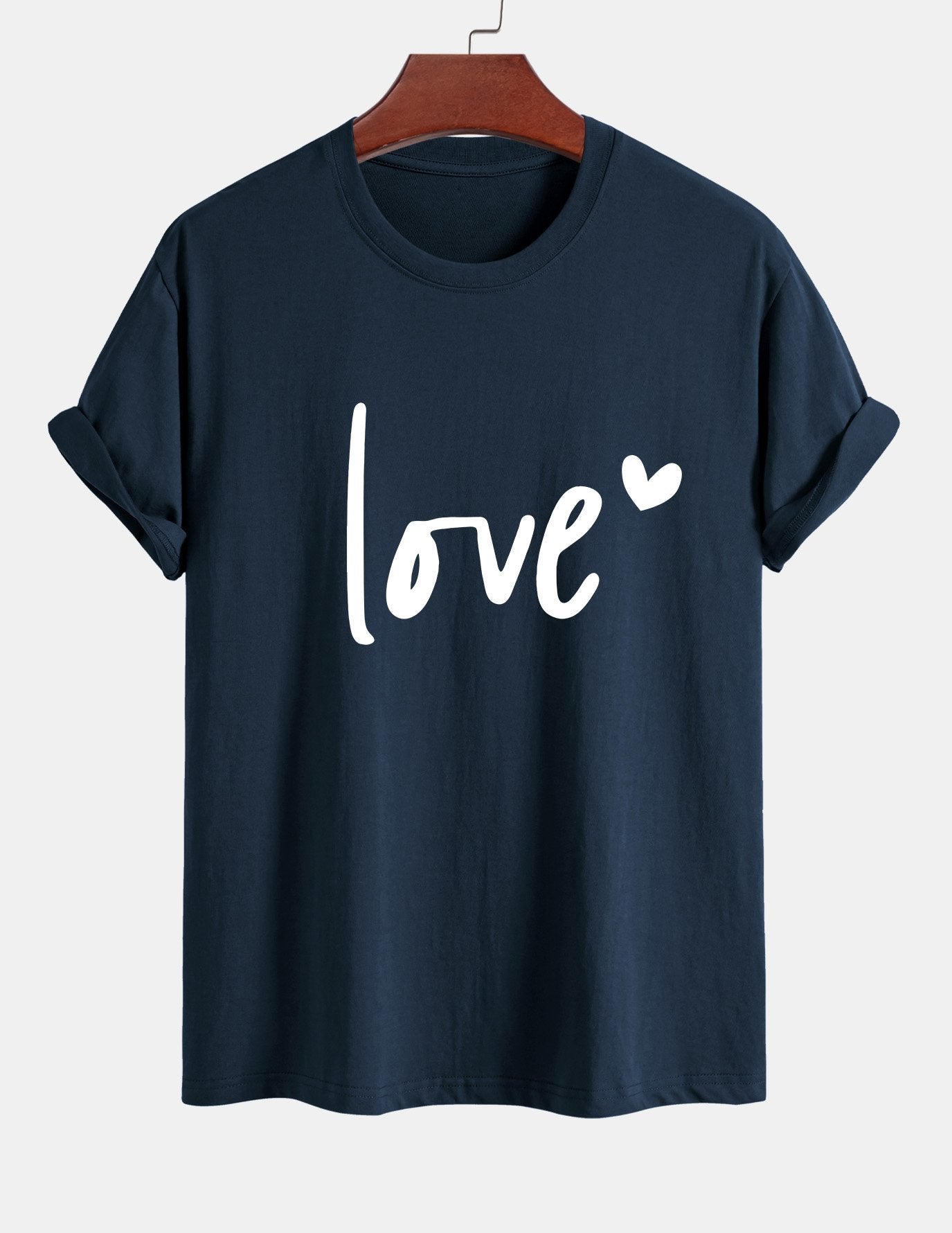Regular Fit Love Print Cotton T-Shirt
