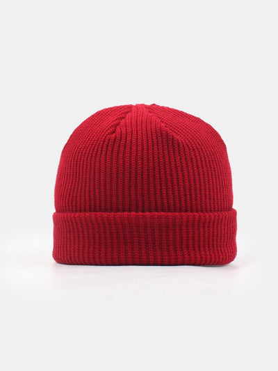 Solid Color Warm Short Knitted Hat