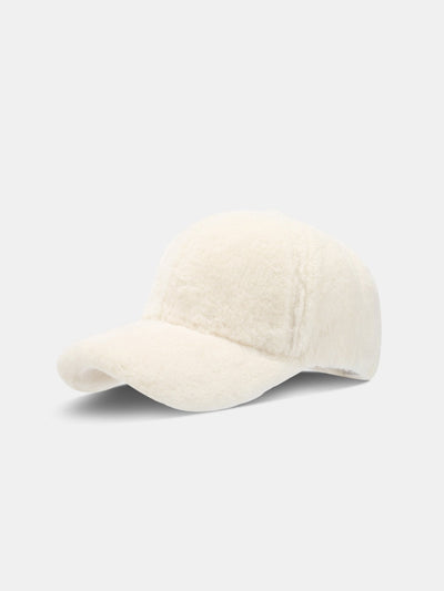 Faux Rabbit Fur Plush Warm Baseball Cap