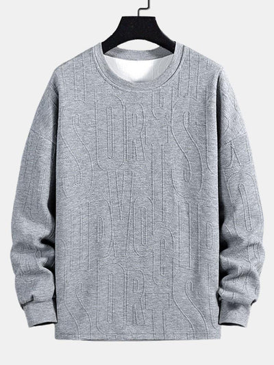 Long sleeve Fashion Letter Jacquard T-Shirt