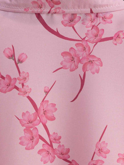 Cherry Blossoms Print Button Up Shirt