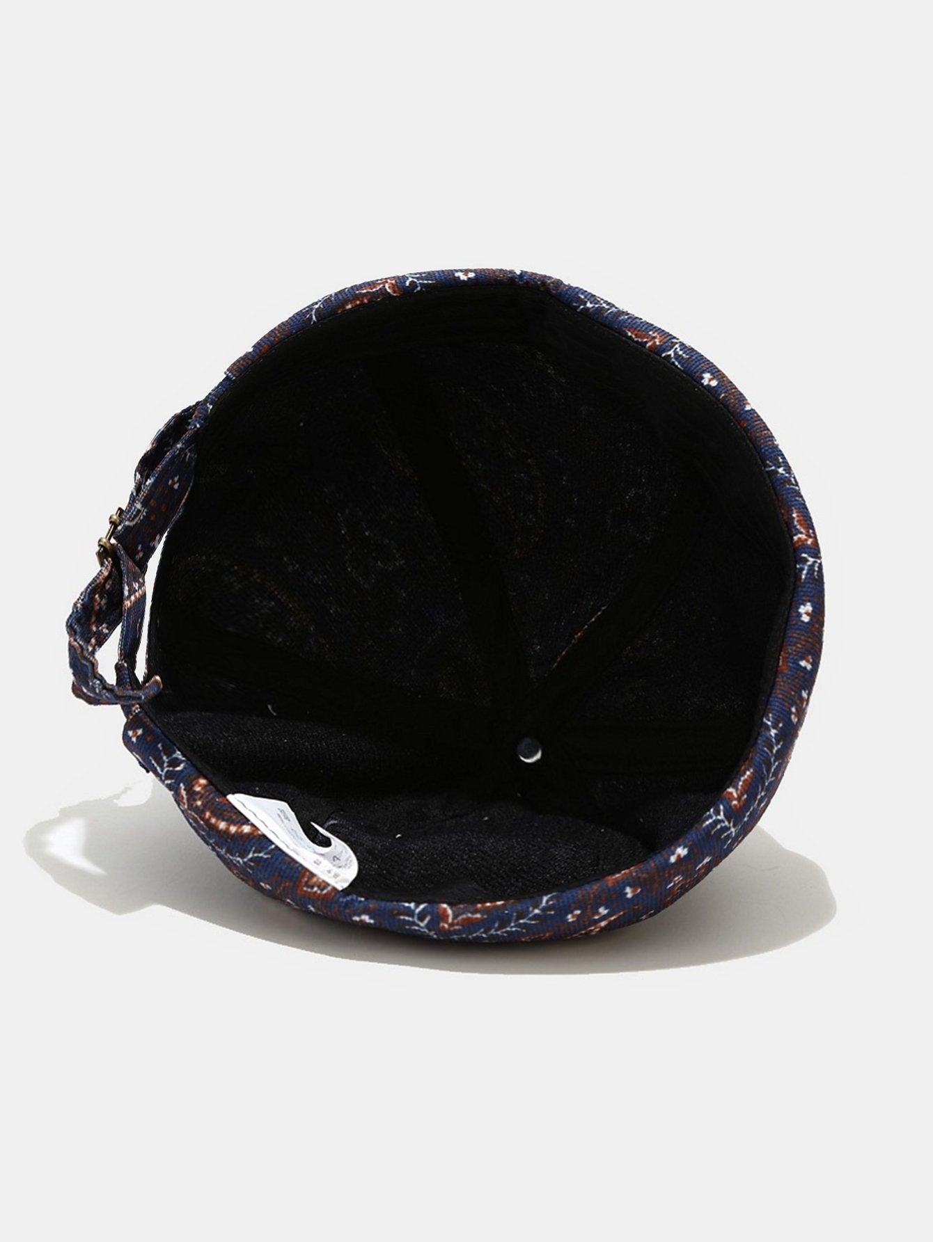 Vintage Paisley Print Brimless Hat